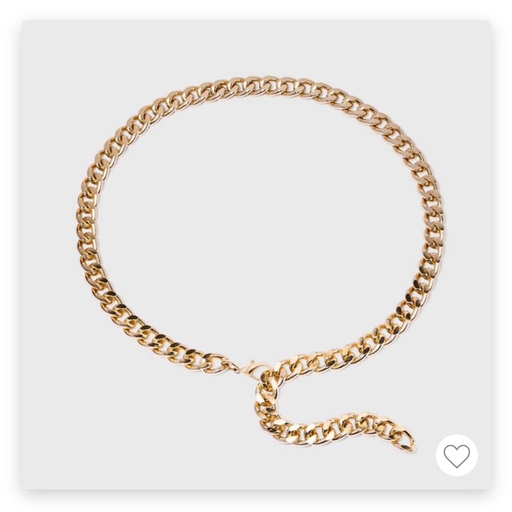 Women’s gold chain belt